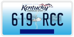 619RCC  license plate in KY
