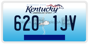 6201JV  license plate in KY