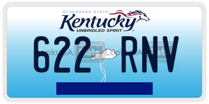 622RNV license plate in Kentucky