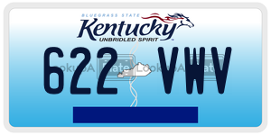 622VWV license plate in Kentucky