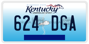 624DGA  license plate in KY