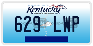 629LWP  license plate in KY