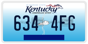 6344FG  license plate in KY