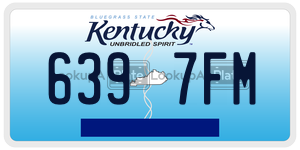 6397FM  license plate in KY