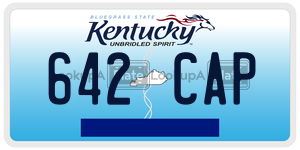 642CAP license plate in Kentucky