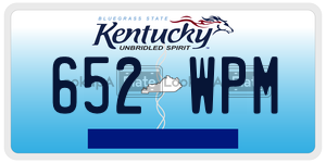 652WPM  license plate in KY