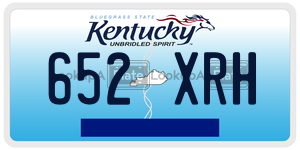 652XRH  license plate in KY