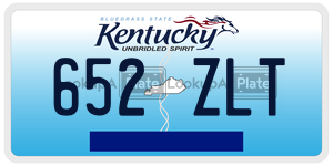 652ZLT  license plate in KY