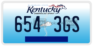 6543GS  license plate in KY