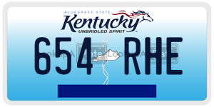 654RHE  license plate in KY