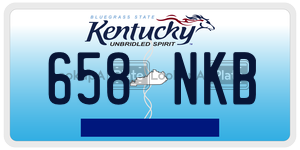 658NKB  license plate in KY