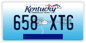 658XTG  license plate in KY