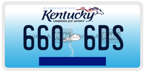 6606DS  license plate in KY
