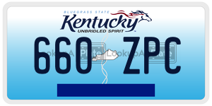 660ZPC  license plate in KY