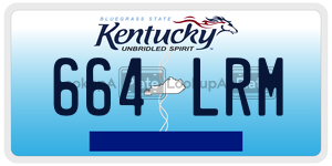 664LRM  license plate in KY