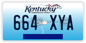 664XYA license plate in Kentucky