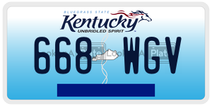 668WGV  license plate in KY