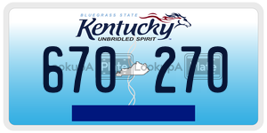 670270  license plate in KY