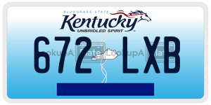 672LXB  license plate in KY