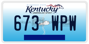 673WPW  license plate in KY