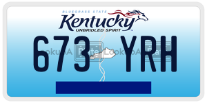 673YRH  license plate in KY