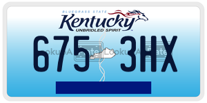 6753HX  license plate in KY