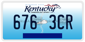 6763CR  license plate in KY