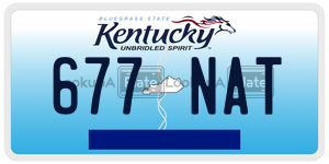 677NAT  license plate in KY