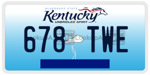 678TWE  license plate in KY