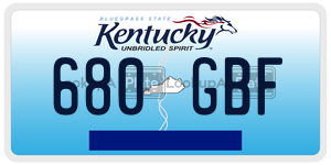 680GBF  license plate in KY