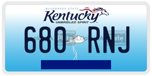 680RNJ  license plate in KY