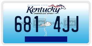 6814JJ  license plate in KY