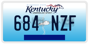684NZF  license plate in KY