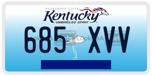 685XVV  license plate in KY