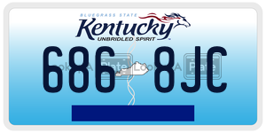 6868JC  license plate in KY