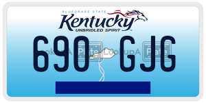 690GJG  license plate in KY