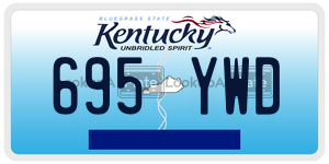 695YWD  license plate in KY