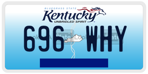 696WHY  license plate in KY
