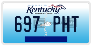 697PHT  license plate in KY