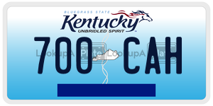 700CAH  license plate in KY