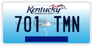 701TMN license plate in Kentucky