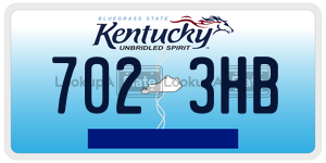 7023HB  license plate in KY