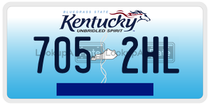 7052HL  license plate in KY