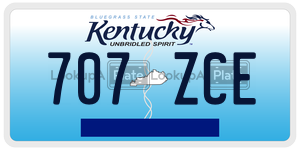 707ZCE  license plate in KY