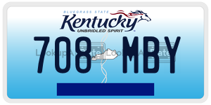 708MBY  license plate in KY