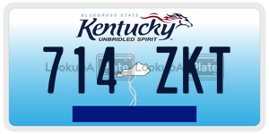 714ZKT  license plate in KY