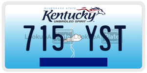 715YST  license plate in KY