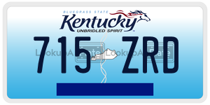 715ZRD license plate in Kentucky