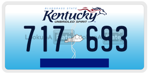 717693  license plate in KY