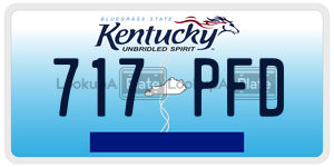 717PFD  license plate in KY